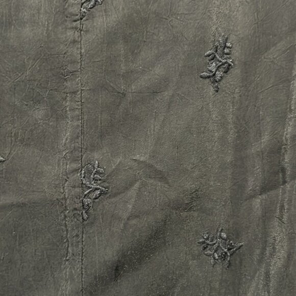 Johnny Was Bohemian Lace Tunic Dress Size L Black Oversized Relaxed Boho Rayon - Picture 9 of 12